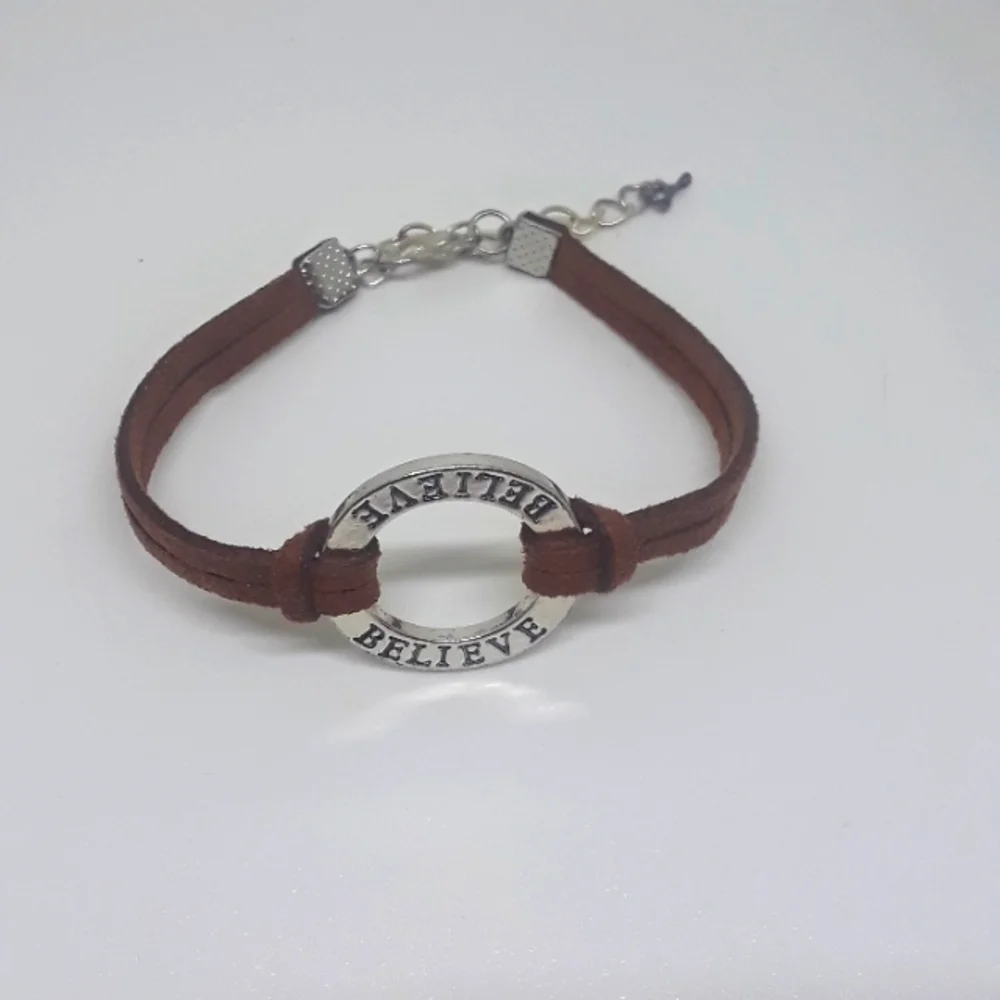 handmade believe bracelet